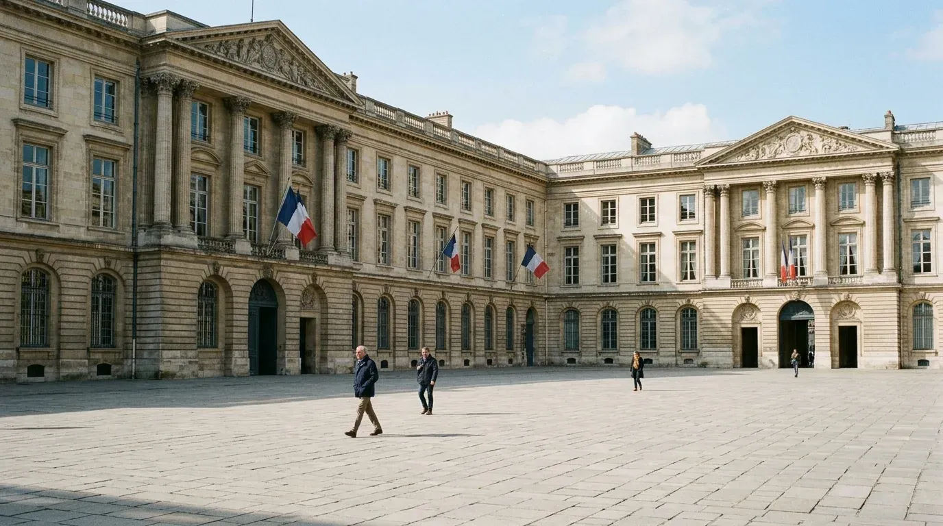 Une personne âgée examine avec surprise un avis d'échéance de mutuelle, calculatrice à la main